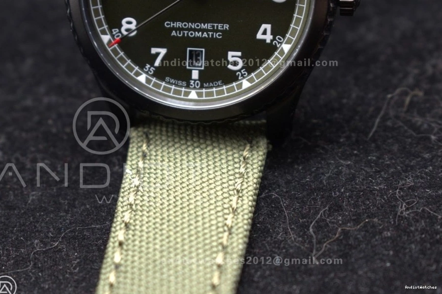 Edition Green A Nylon Best 41mm PVD Green 8 Automatic Durable TF Strap 1:1 918 on Dial Navitimer 0428